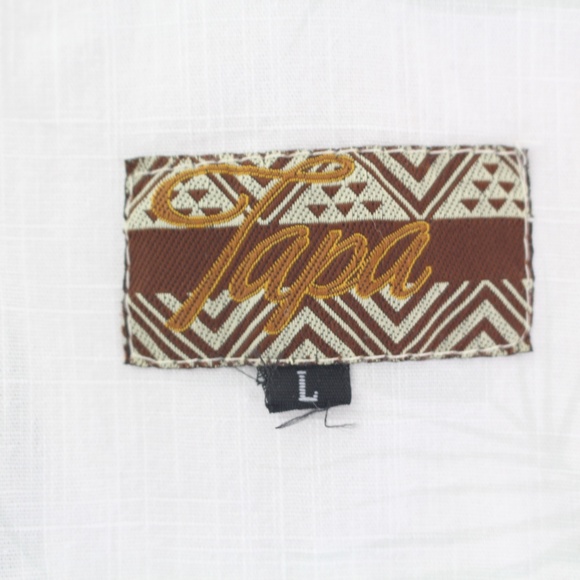 TAPA Tribal Print Hawaiian Shirt - Picture 3 of 5